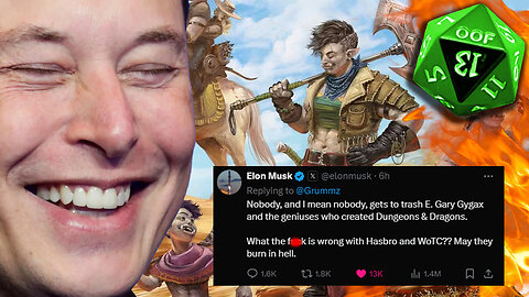 Elon Musk Tells WotC to BURN IN HELL for Erasing Gary Gygax from DnD!
