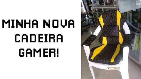 Minha nova cadeira gamer.