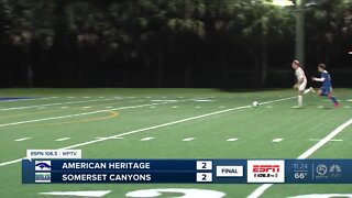 Somerset Canyons and American Heritage tie on the soccer pitch