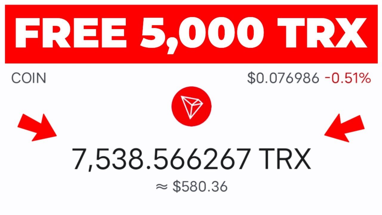 Free 5000 TRX ~ Withdraw each 24 Hours (new free Trx mining without investment)