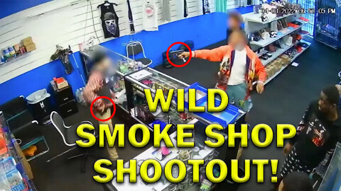 Smoke Shop Gun Battle On Video - LEO Round Table S07E19b