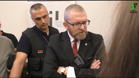 Grzegorz Braun w niemieckim instytucie w Warszawie nie dopuszcza do antypolskiej prowokacji przywracając normalność i polski porządek 30.05.2023