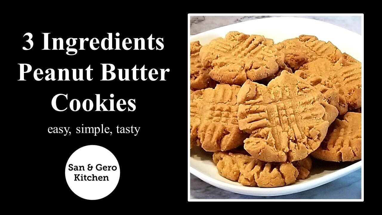 3 Ingredient Peanut Butter Cookies