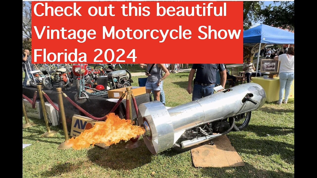 Check out this beautiful Vintage Motorcycle Show in Florida 2024 Motorcycle Lovers' Paradise