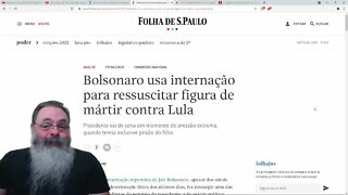 Bolsonaro foi internado para tratar obstrução intestinal Esquerda comemora — PETER TURGUNIEV