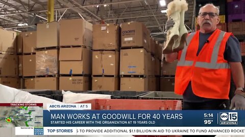 Goodwill employee celebrates 42 years on the job, company's 75 years in Arizona