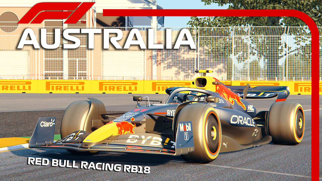 F1 2022 Australian - Sergio Perez Onboard Lap | RED BULL RACING RB18 - Assetto Corsa