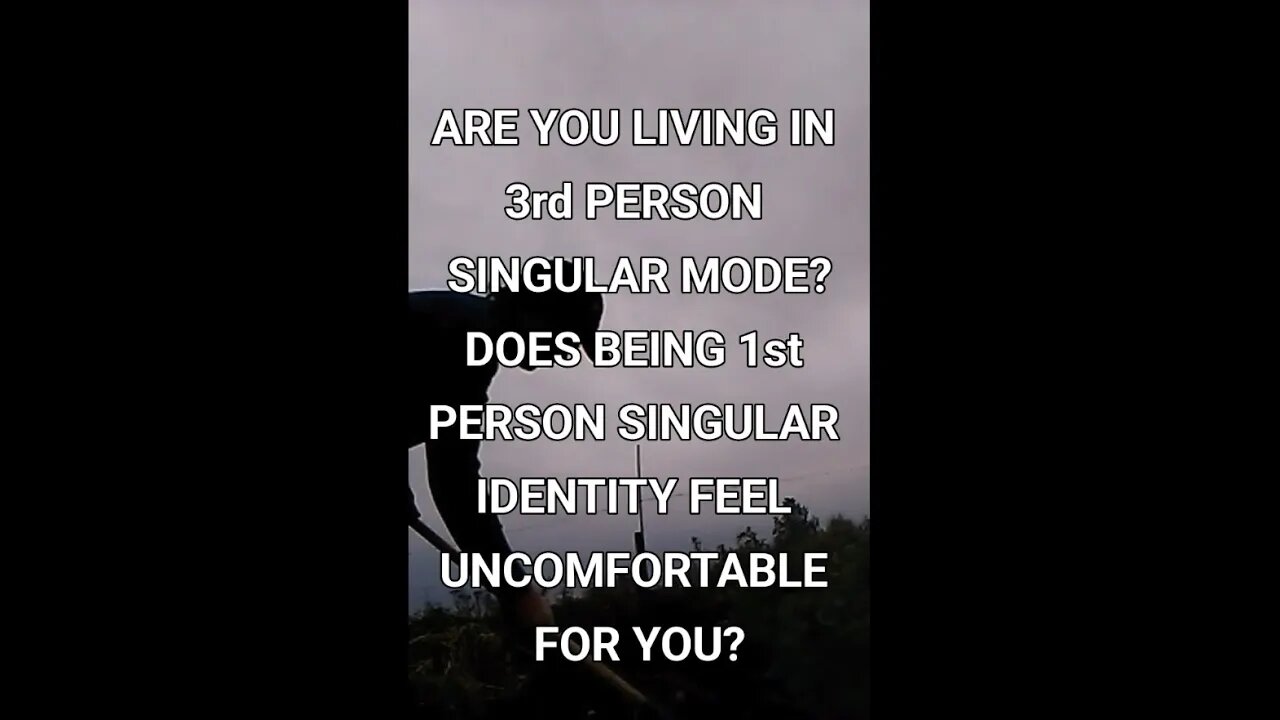 Morning Musings # 240 - Are You Living in 3rd Person Mode / Identity Of Subconscious Deferment? 👀