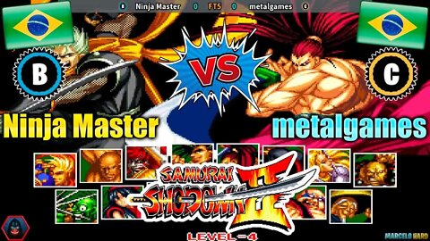 Samurai Shodown II (Ninja Master Vs. metalgames) [Brazil Vs. Brazil]