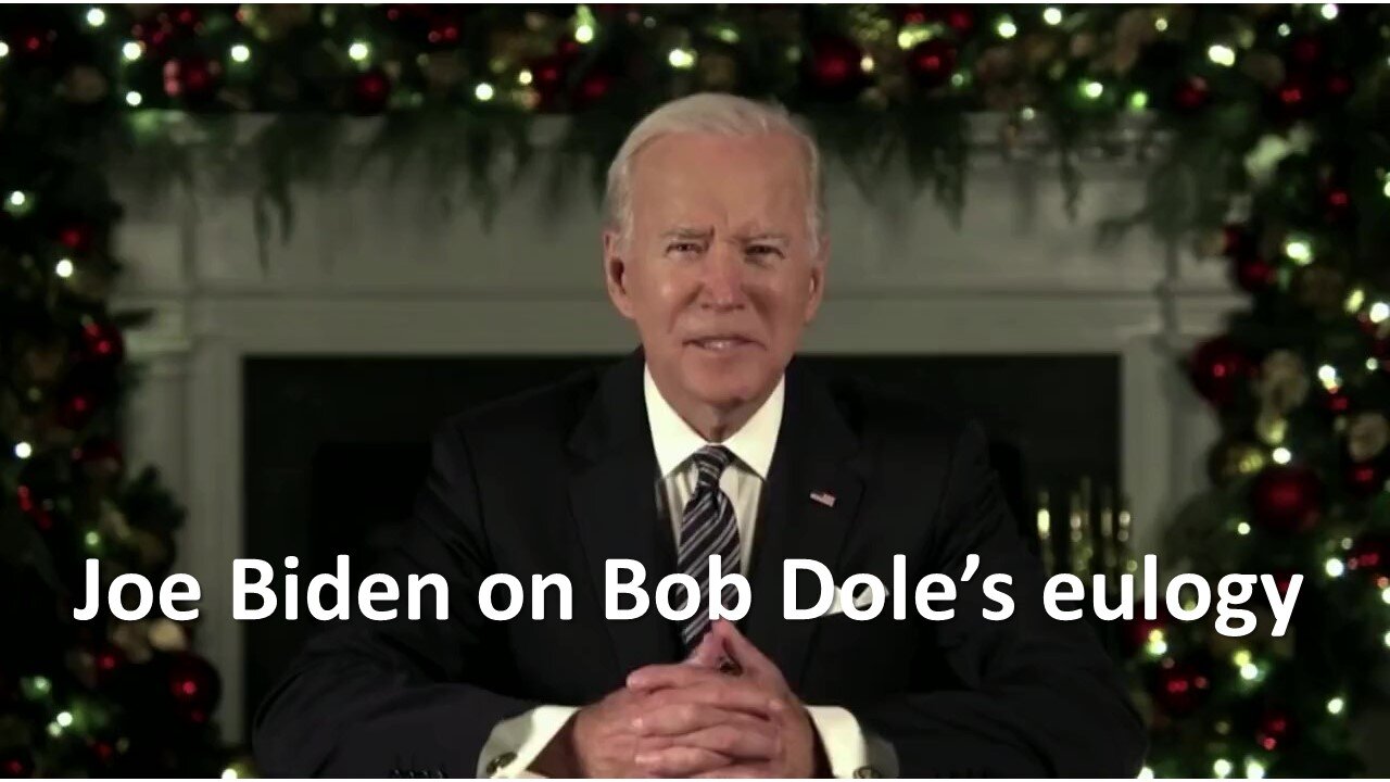 Joe Biden on Bob Dole's eulogy