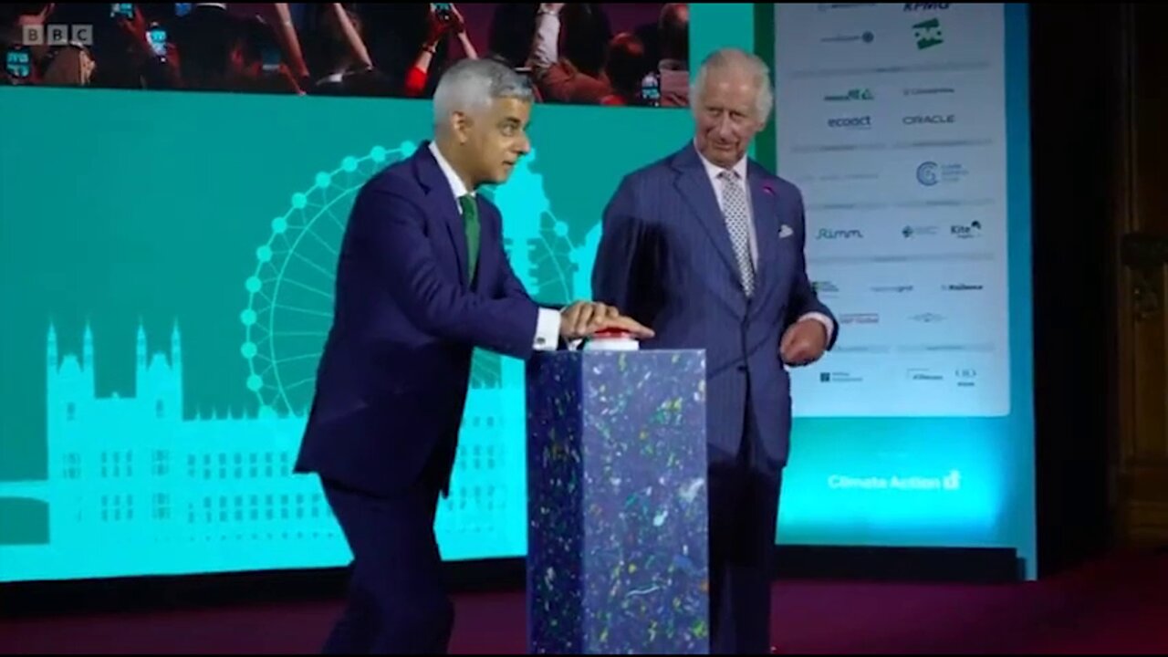 World Economic Forum puppet Sadiq Khan, and Charles Saxe-Coburg-Gotha, launched a climate doomsday