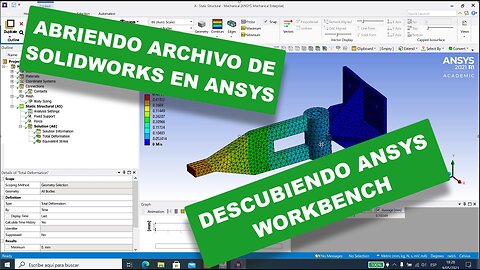 Ansys Workbench | Static analysis of an assembly