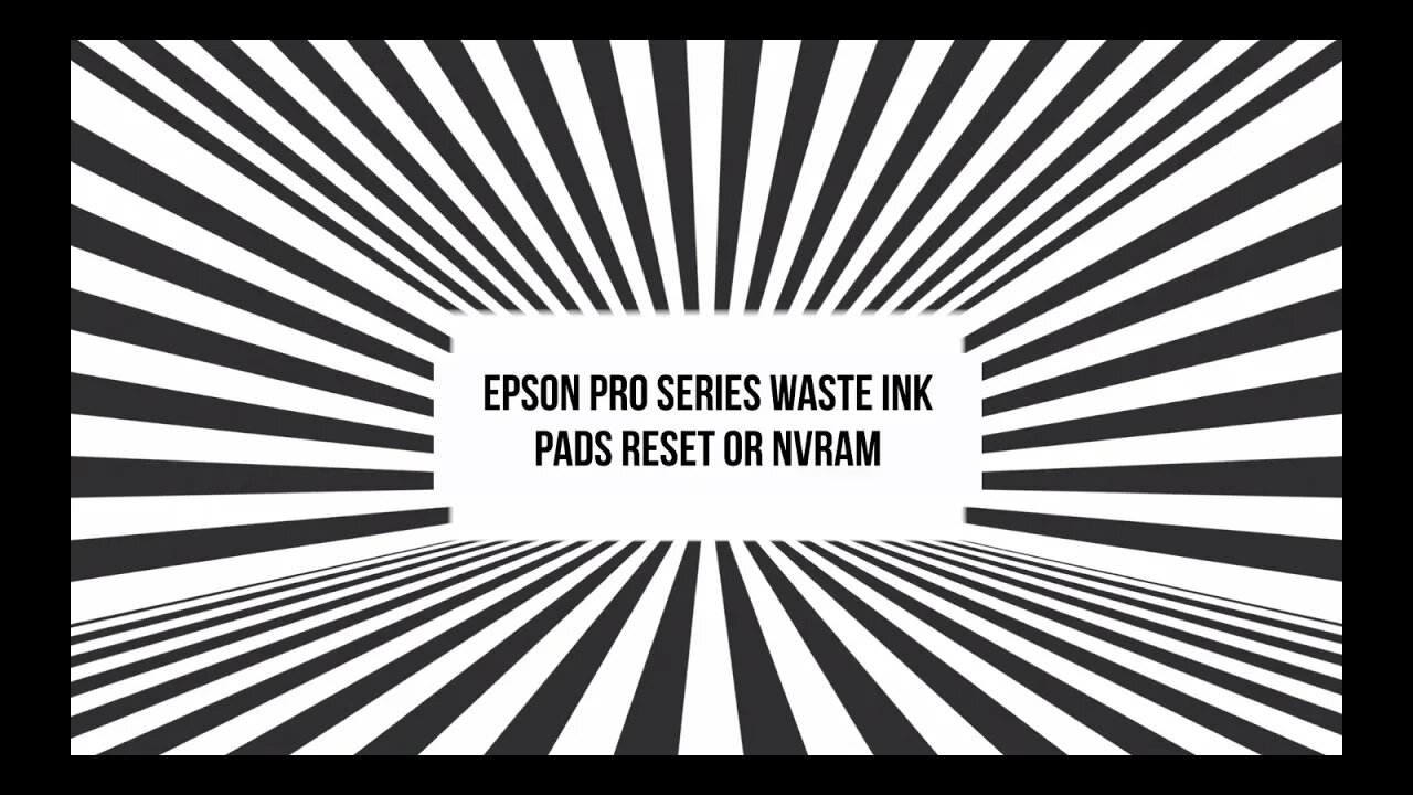 Epson Pro Series Waste Ink Pads Error for NVRAM