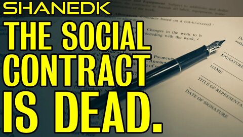 ⚰️The Social Contract Is Dead.
