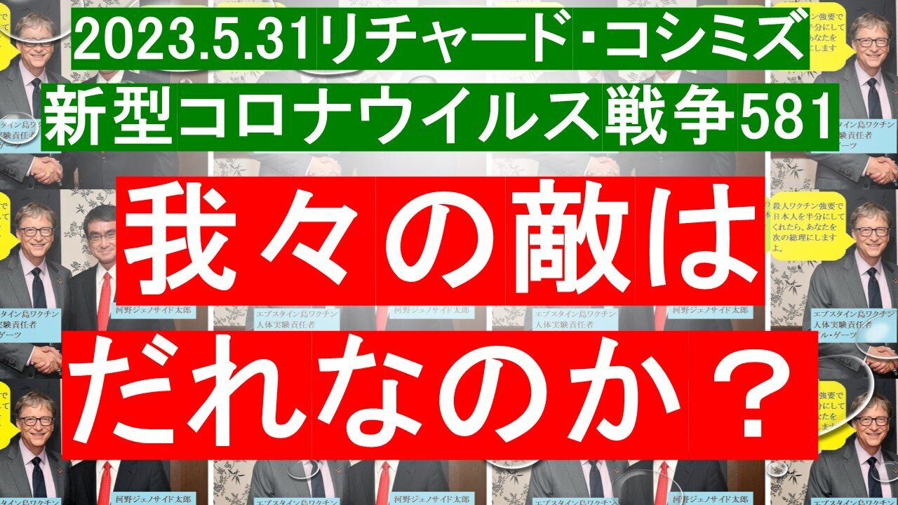 2023.05.31 リチャード・コシミズ新型コロナウイルス戦争５８１