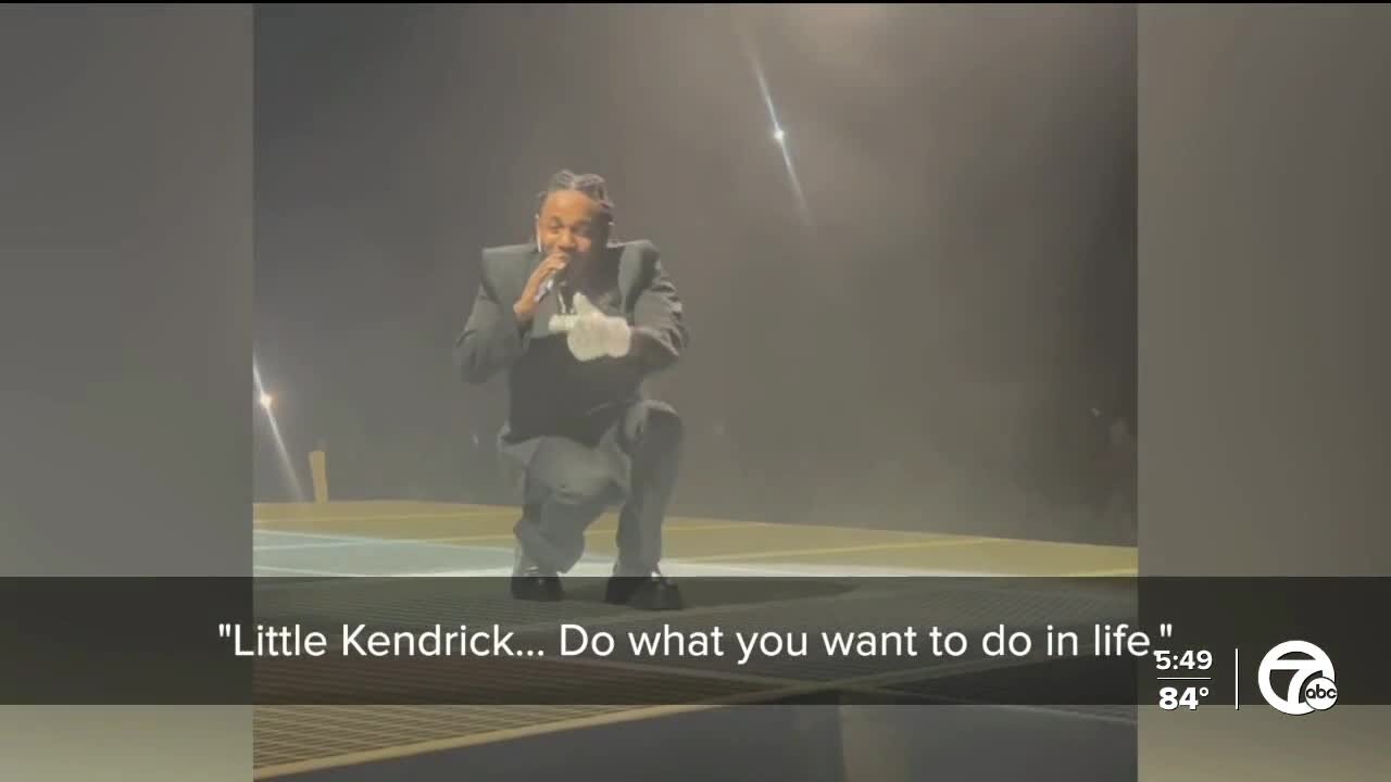 Fan named after Kendrick Lamar receives uplifting messages during, after concert