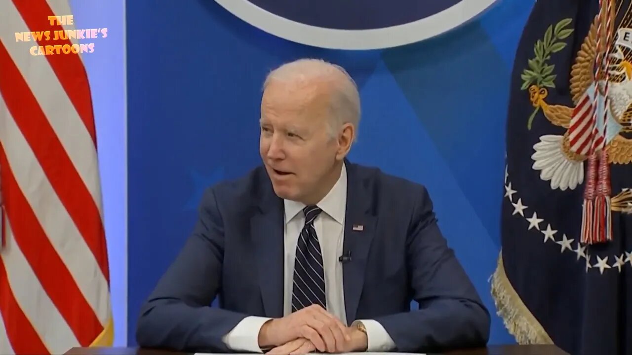 Biden smirks while his handlers usher the press out and the WH TV stage cuts media feed.