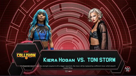 AEW Collision Toni Storm vs Kiera Hogan