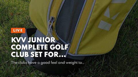 KVV Junior Complete Golf Club Set for Kids/Children Right Hand, Includes Oversize Driver, Irons...