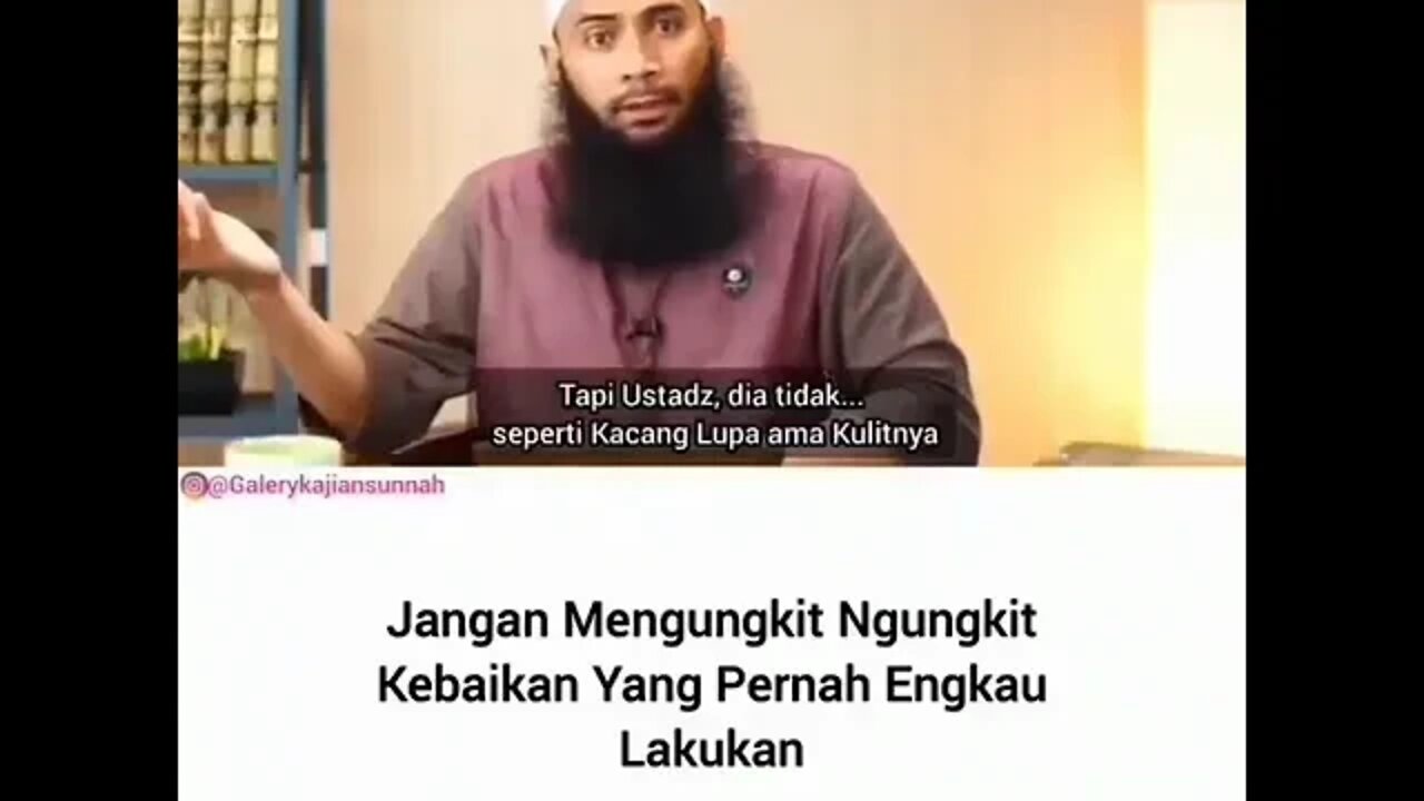 Jangan mengungkit kebaikan yang pernah engkau lakukan