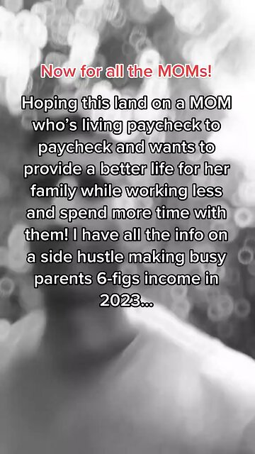 For all the busy moms looking for the greatest side hustle!