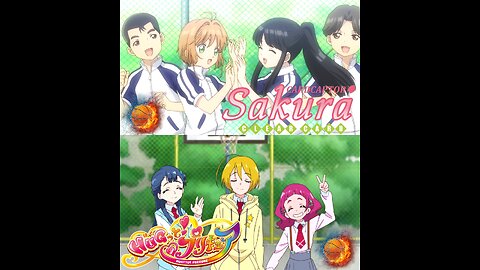 Cardcaptor Sakura Clear Card Vs Hugtto Pretty Cure BasketBall Game Fan Made Parody Video/AMV [Bluray Quality] + Sega's Pat Riley Basketball (Super Real Basketball) Music