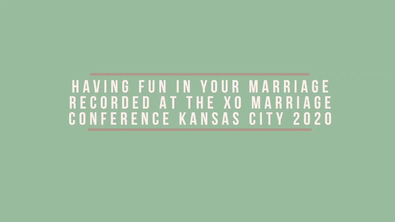 Having Fun In Your Marriage