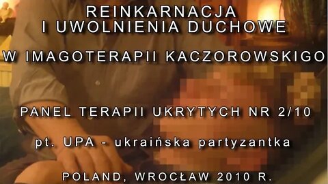 REINKARNACJA I UWOLNIENIA DUCHOWE - EGZORCYZMY -''UPA'', POPRZEDNIE WCIELENIE /2010 ©TV - IMAGO