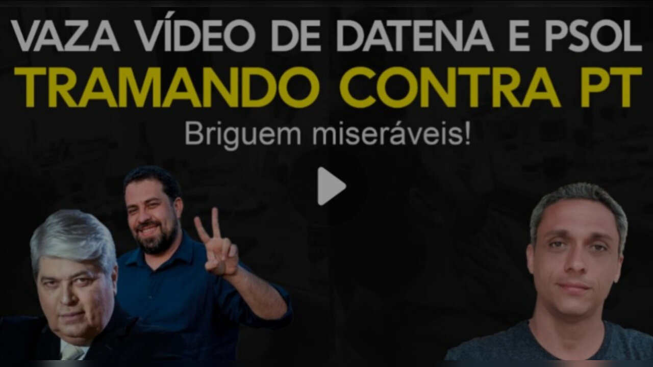Briguem miseráveis! Reunião de Boulos com Datena é gravada e mostra o Psol se virando contra o LULA