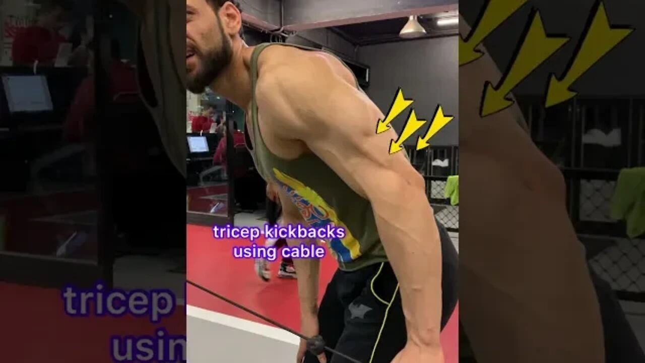 TRICEP KICKBACK | How to build defintion in tricep #shorts #youtubeshorts