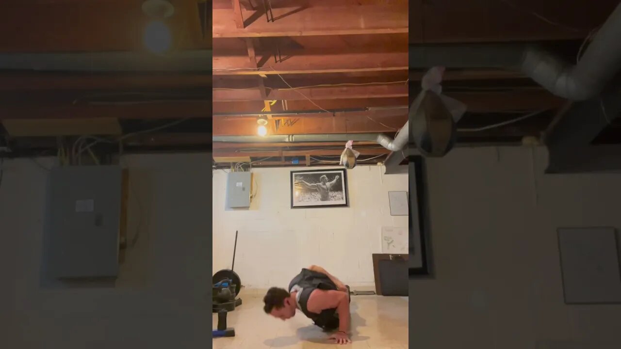 One handed Push ups + weighted vest