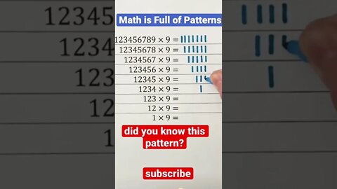 Math multiplication pattern~~