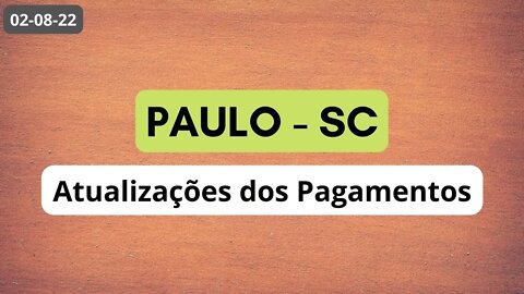 PAULO-SC Atualizações dos Pagamentos #operaçõesinternacionais