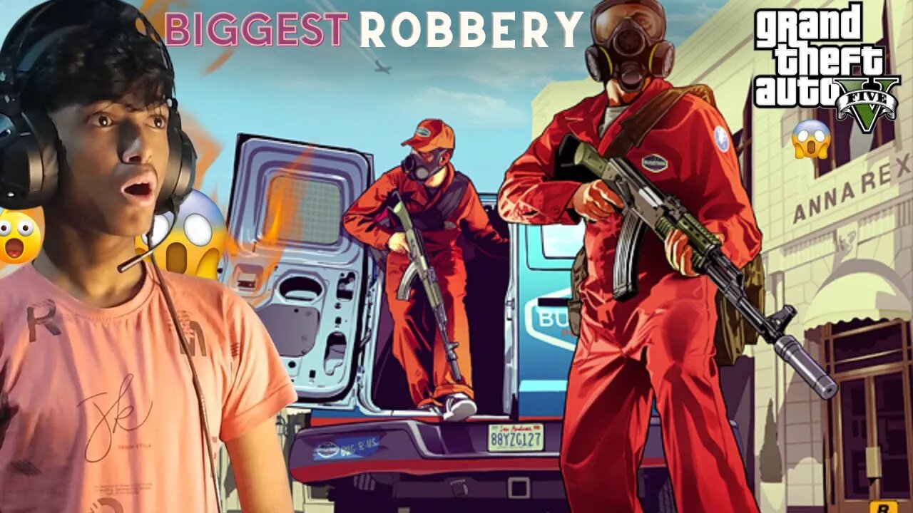 ROBBERY IN CITY'S BIGGEST JEWELLERY SHOP😱 GTA V GAMEPLAY | Bs Gaming Live