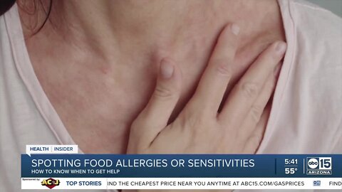 Spotting food sensitivities or allergies