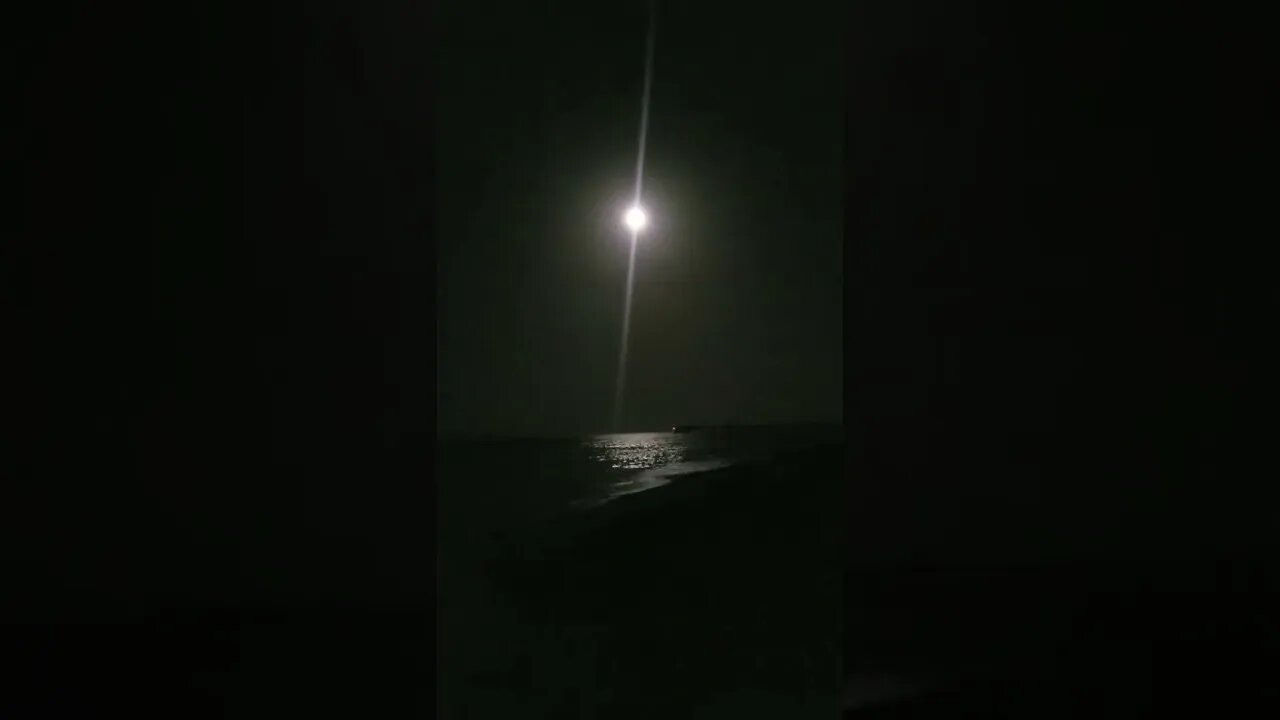 Strawberry Full Moon. Went to the beach to do my Qigong. Turned my phone on at 11:11 PM MAKE A WISH!