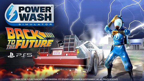 Power Wash Simulator PS5 - Time Machine Dolorean DLC