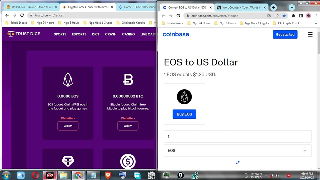 How To Make Money For Free By Claiming EOS Faucet Every 6 Hours At TrustDice Step By Step