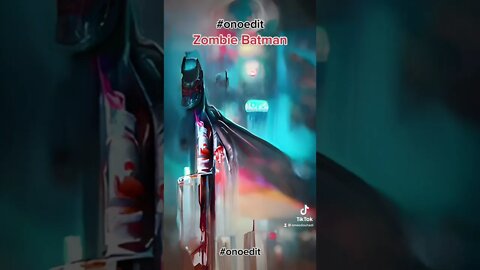 Zombie Batman art work #onoedit #emobatman #emo #batman #art