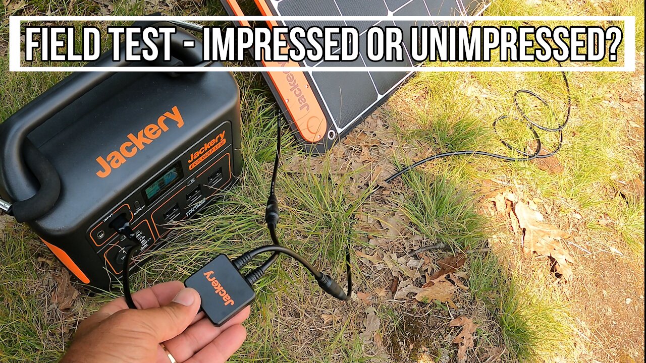 [SHORT] Jackery Lithium Generator | 2021 field test while camping + Solar panels.