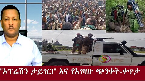 "ኦፕሬሽን ታይገር"እና የአገዛዙ ጭንቀት (የግንባር መረጃዎች)Nov 25,2024-ቀጥታ