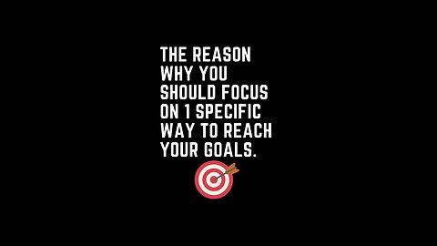 The reason why you can't do everything at once