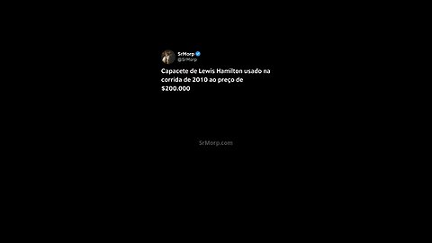 Capacete do Lewis Hamilton?