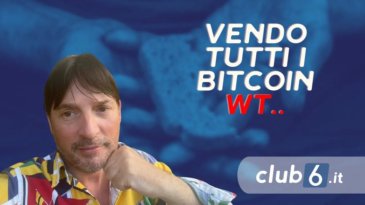 Vendo tutti i bitcoin ??? WT!... Vi dico cosa sto facendo Morris Crypto