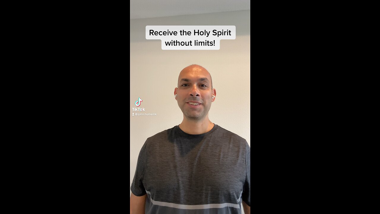 Receive the Holy Spirit without limit!