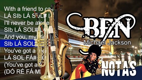 Ben - Michael Jackson - Cifra melódica (C, Eb e Bb)