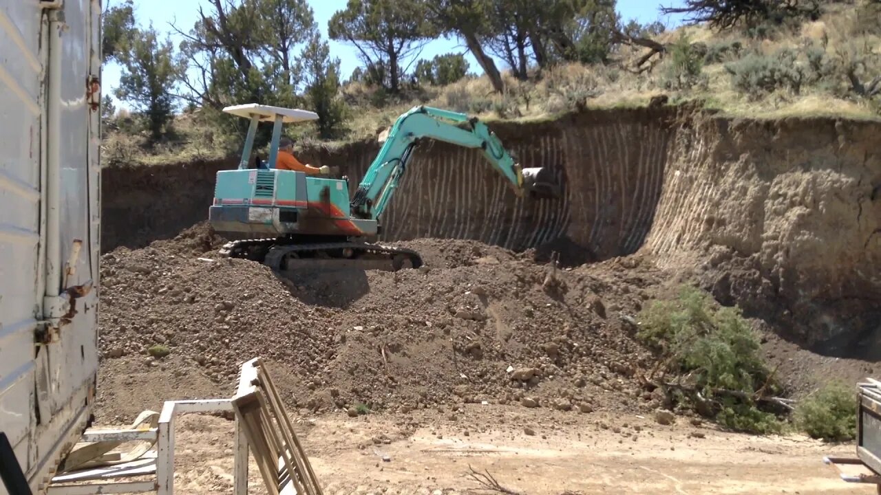 Hillside Excavation with the Yanmar YB451 Excavator #2