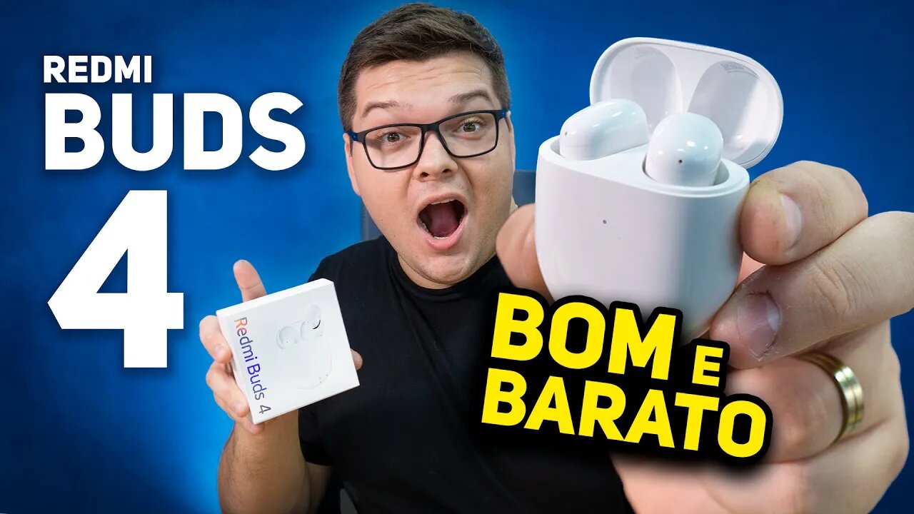 CHEGOU! REDMI BUDS 4 | INCRIVEL CUSTO BENEFÍCIO! ANC e POTENTE POR R$ 180,00!