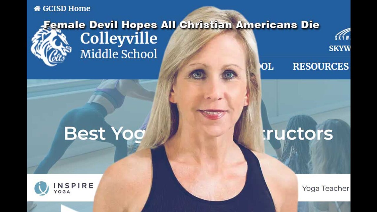 Female Devil Middle School Teacher/Yoga Instructor Hopes All Christian Americans Die