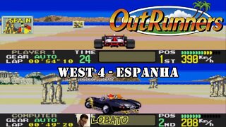 OutRunners (Mega Drive) - Trajeto: Espanha